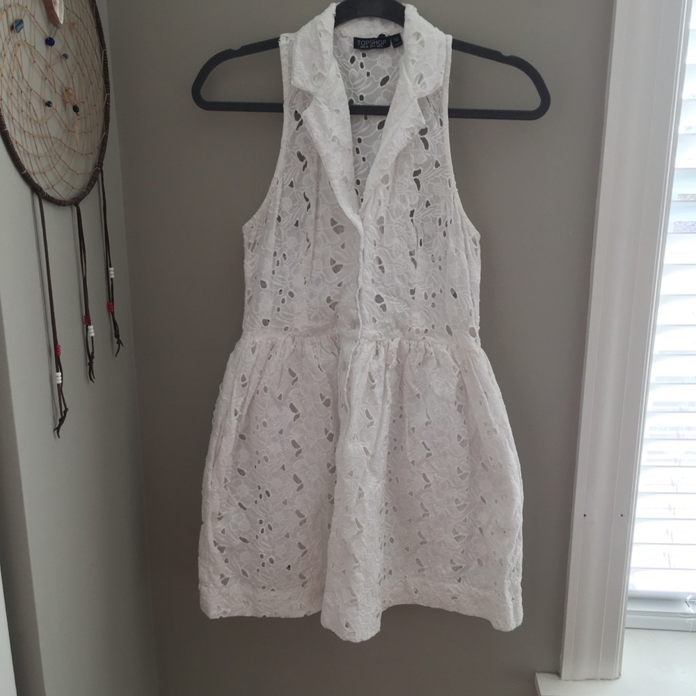 Topshop Eyelet Dress